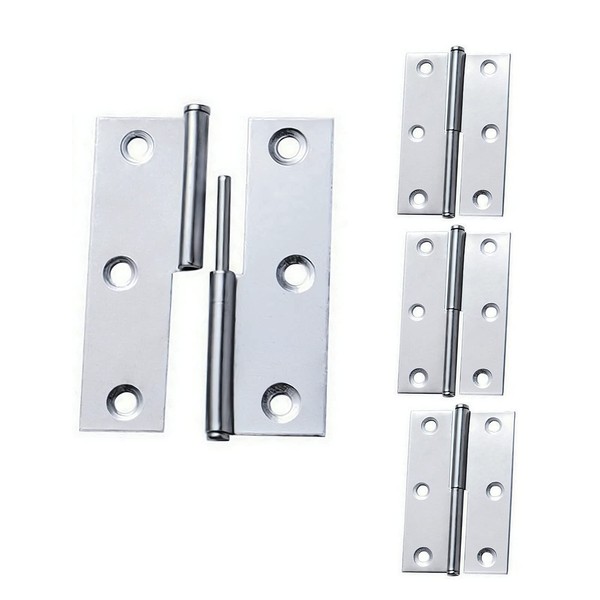 Hardbase Hardware Flat Hinge Hinge Stainless Steel Total Length 2.8
