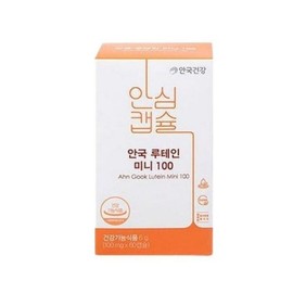 Anguk Health [Half Club] Anguk Health New Lutein Mini 100 100mg x 60 tablets 1/SJ Basic / [하프클럽]안국건강 New 루테인 미니 100 100mg x 60정 1개/SJ 기본