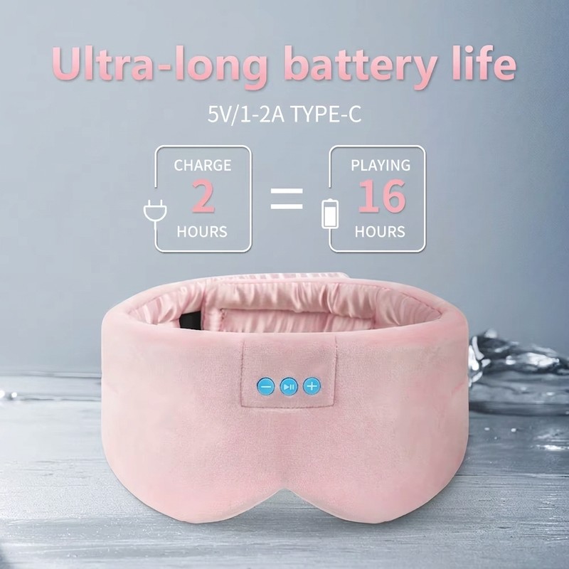 Bluetooth Sleeping Headphones Eye Mask for Music – Blackout Sleep