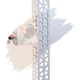 ProfileXXL PVC Corner Bracket, Corner Profile, Edge Protection, 2.5 m, White, 40 x 40 x 10 mm, Cleaning Rails Made of Hard PVC, for Indoor and Outdoor Plaster