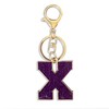 Retui Purple Green Dark Blue Letter A-Z Keychain for Women