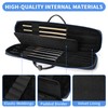 BOSSTIN Pool Cue Case, 5x5 Pool Stick Billiard Cue Accessories