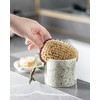 Zoeeker Kitchen Sink Sponge Holder, Dish Sponge Rack Ceramic Brush