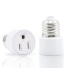 3 Prong Outlet Light Socket Adapter,Screw in Outlet Socket,E26 Light