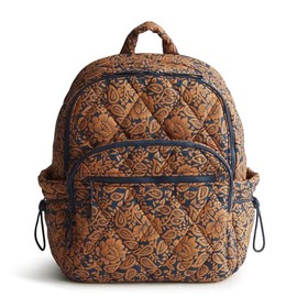 Vera Bradley Featherweight Bancroft Backpack, Lotus Montage Roasted Pecan