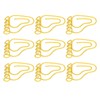 100pcs Paper Clip Foot Shape Cute Anti Slip Portable Paperclip