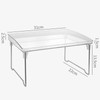 Jenngaoo Transparent Storage Shelf，Transparent Acrylic Foldable Desktop Organizer Multifunctional Space