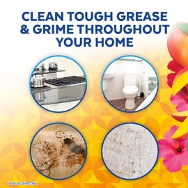 Lysol Lysol All-Purpose Cleaner, Sanitizing and Disinfecting Spray, To Clean and Deodorize, Mango & Hibiscus Scent, 32oz