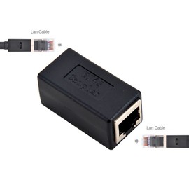 RJ45 Coupler Ethernet Connectors Interface Cat 7 Cat6 Cat5 Cat5e RJ45 8P8C Network Keystone Jack In-Line Coupler Ideal for Extending the Ethernet Cables