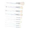 Baluue Complete 10 Piece Makeup Brush Set Crystal Handle Fiber