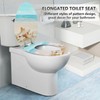 Angol Shiold Elongated Toilet Seat Molded Wood Toilet Seat with