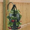 Qhinaster 3 pcs Hanging Planter Bag with Handles, Plastic Hanging