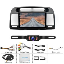 IKASEFU 9 inch Android 13 Wireless CarPlay Android Auto Car Radio Receiver for Toyota Camry 2000-2006, 2+32G Touch Screen Double Din Car Stereo with GPS Navigation WiFi Bluetooth