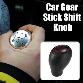 X AUTOHAUX Car Manual Gear Shift Knob 5 Speed Fit for Peugeot 205-1 Pcs Red
