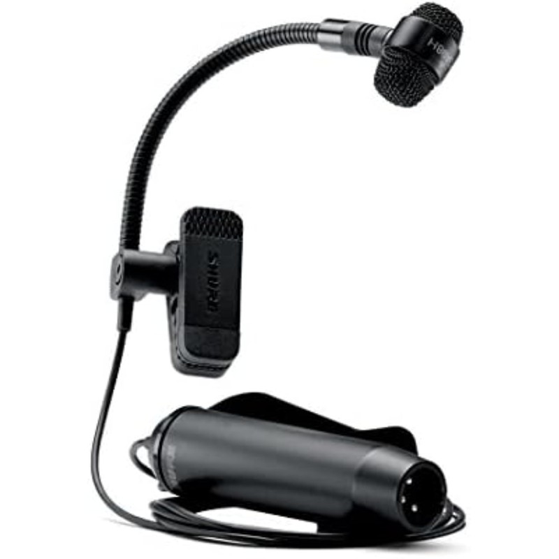 Shure PGA98H - Micrófono Condensador cardioide con Pinza para Instrumentos