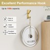 pickpiff Adhesive Wall Coat Hooks - Heavy Duty Stick-On Door