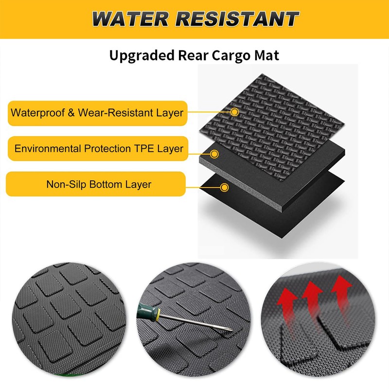 Cargo Liner & Backrest Mat Fit for Honda Pilot 2023