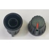 Vestax Knob , Round Black with Red Line PMC-03A, PMC-170A