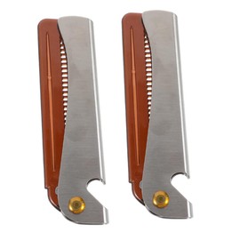 Mikinona 2pcs Folding Portable Comb Portable Pocket Comb Beard Styler Handheld Hair Comb Foldable Brush Comb Shaving Cream Brush Comb for Men Beard Shaping Tool Beard Comb Stainless Steel