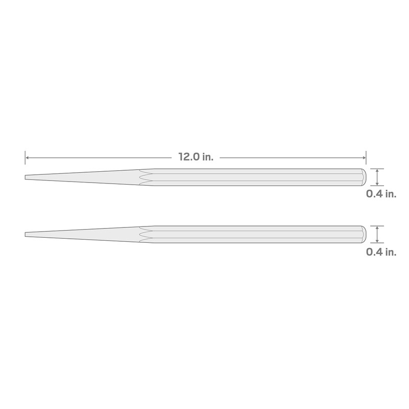 TEKTON 3/16-Inch x 12-Inch Long Alignment Punch | 66275