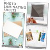 TEHAUX High Durability Photo Lamination Sheets 100pcs Plastic Lamination Film
