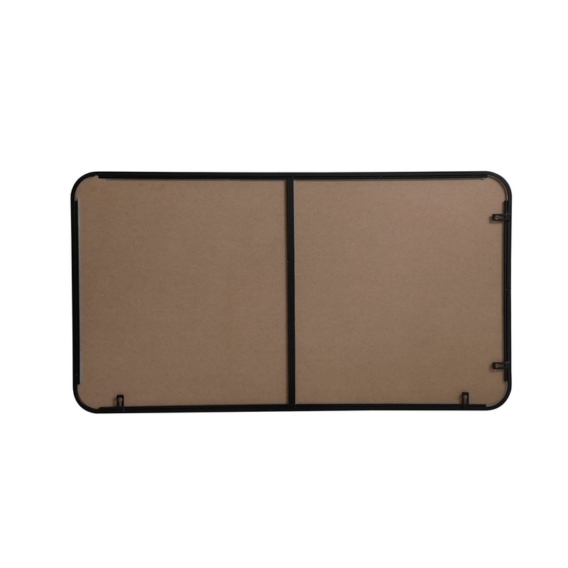 Elegant Decor Evermore 22x40 Soft Corner Metal Rectangular Mirror in
