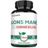 Lions Mane with Ginkgo Biloba Supplement - 60 Capsules -