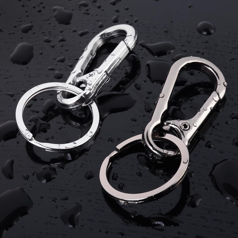 Yolev 2PCS Key Ring Keychain Keyrings Metal Keychain Clip Key