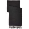 GANT Men's Unisex Solid Wool Scarf Fashion Scarf, black