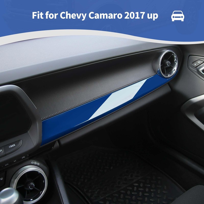 RT-TCZ for Camaro Passenger Dash Panel Trim Cover Blue for