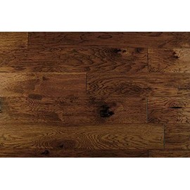 Elk Mountain Hickory Leather Horsewhip 1/2 x 6-1/2" Hand Scraped Engineered Hardwood Flooring AF122 Sample