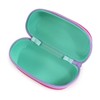 テーシーケース サングラスケース おしゃれ サングラス ハード ケース ファスナー式 EVA ナイロン ピンク