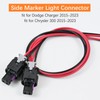 2PCS Side Marker Light Connector fit for Dodge Charger 2015-2023,