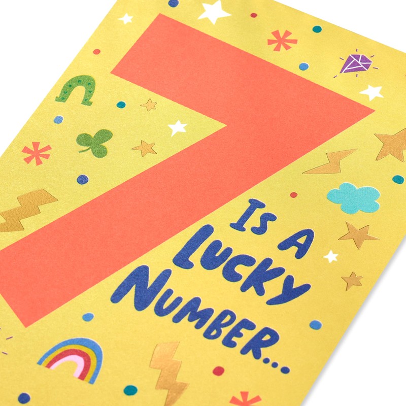 American Greetings 7th Birthday Card (Lucky to Know You)