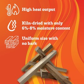 Heatcraft Premium Kiln Dried Wood Kindling for Pizza Ovens, Tabletop Fire Pits & Campfires