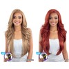 Shake-N-Go Snatched Glueless Lace Synthetic Wig - Odelia (BURG)