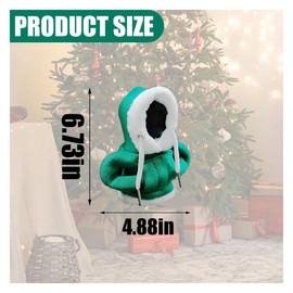 JOYCOURT Christmas Car Shift Knob Hoodie Cover, Christmas Style Hoodie Winter Warm Car Shift Cover Shifter Hoodie Protector, Universal Shift Knob Cover Car Interior Decor Accessories (Green)