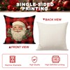 FUYUCHEN Merry Christmas Pillow Covers 18x18 Inch Hello Winter Santa