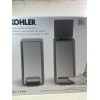 Kohler 6L Stainless Steel Step Trash Bin Soft-Close Lid Durable