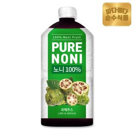 Pure Foods Noni Juice, 1 bottle (1000ml) NFC Juice / 순수식품 착즙 노니 원액 노니주스 1병(1000ml) NFC착즙