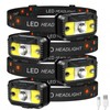 MIOISY Headlamp Rechargeable, Ultra Bright LED Head Lamp Flashlight with