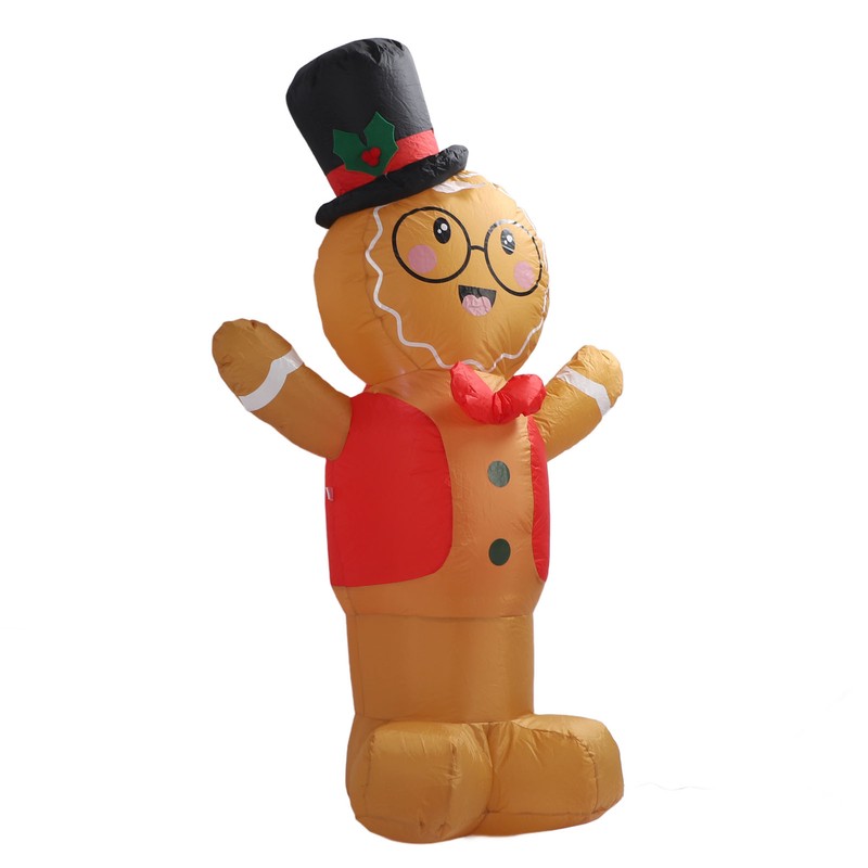 Valentines Day Inflatable Decoration with LED Lights Cute Boy Shape