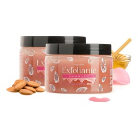 2 Piezas De Exfoliante Corporal Hidratante Almendra Y Miel