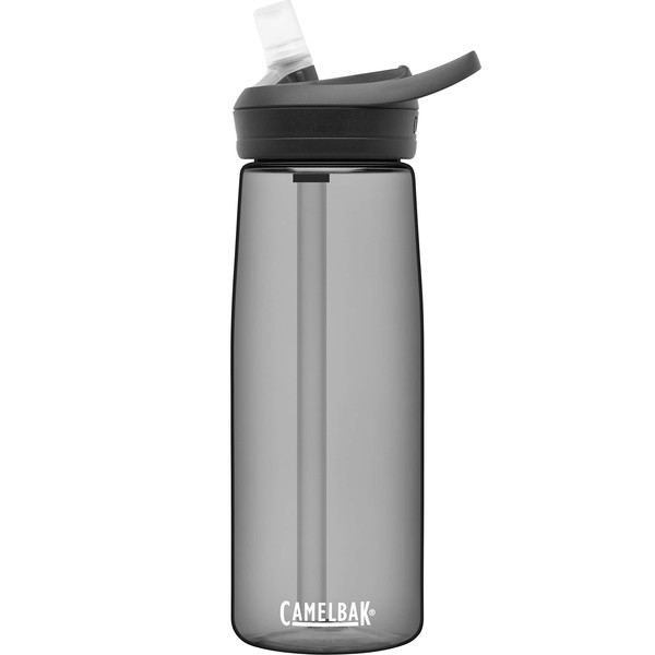 CamelBak eddy+ Water Bottle with Tritan Renew – Straw Top 25oz, Charcoal