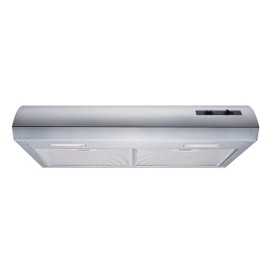 Winflo 30 In. Convertible Stainless Steel Under Cabinet Range Hood with Mesh Filters and Push Button Control