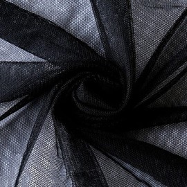 160 cm x 5 m Tulle Fabric Tulle Ribbon Tulle Decorative Fabric for Wedding Birthday Christmas Party Decoration Sewing Bridal Veils Wedding Dress Table Runner Tutu Skirts Gift Bow, Black