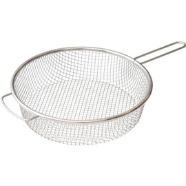 Ernest A-77729 Strainer, Compatible with Frying Pan, Handle Included, Colander, 9.4 inches (24 cm), Dishwasher Safe, Stainless Steel, Colander with Exquisite Mesh for Easy Draining
