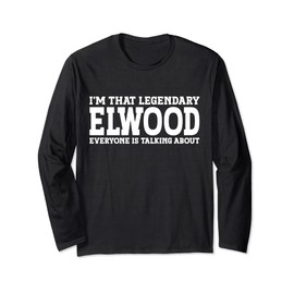 Elwood persönlicher Name Vorname lustig Elwood Langarmshirt