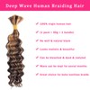 Highlights Braiding Hair Real Hair P4/30 Ombre Deep Water Wave
