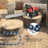 Pack of 4 Saw Chains + Blade 25 cm 3/8